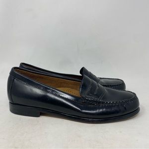 GH Bass & Co Women’s Black Patent Leather Wayfarer Penny Loafers Size 8